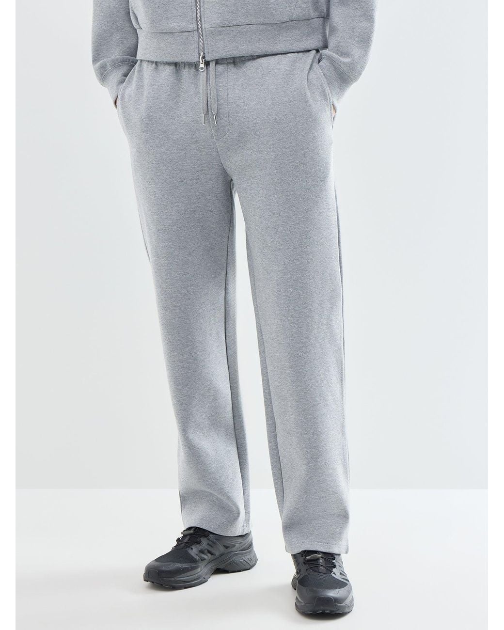 Only & Sons Gray Goyle Wide-Leg Blend Scuba Joggers for men