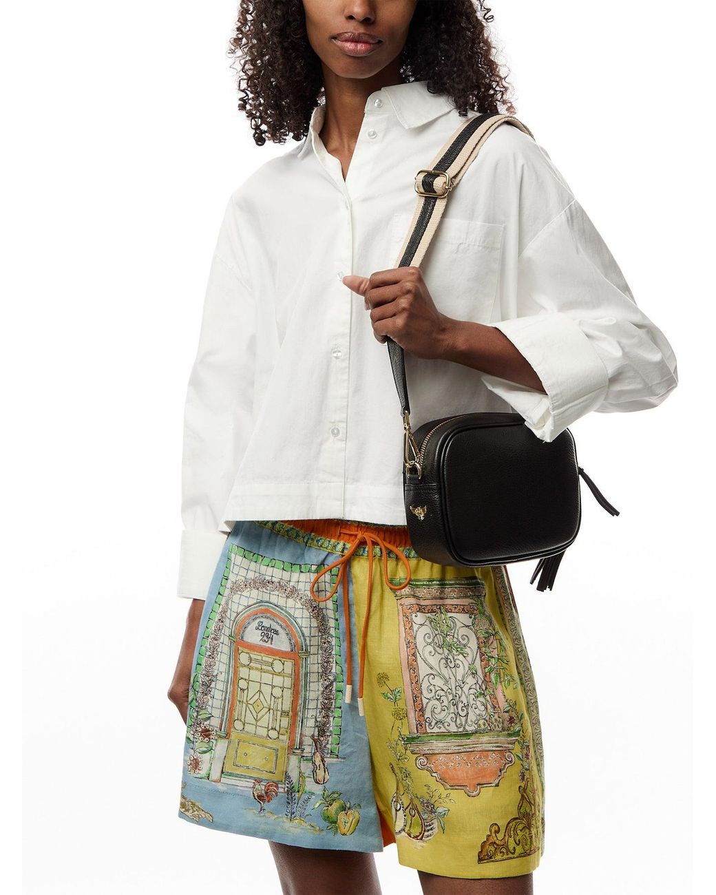 Apatchy London Black The Tassel Crossbody Bag