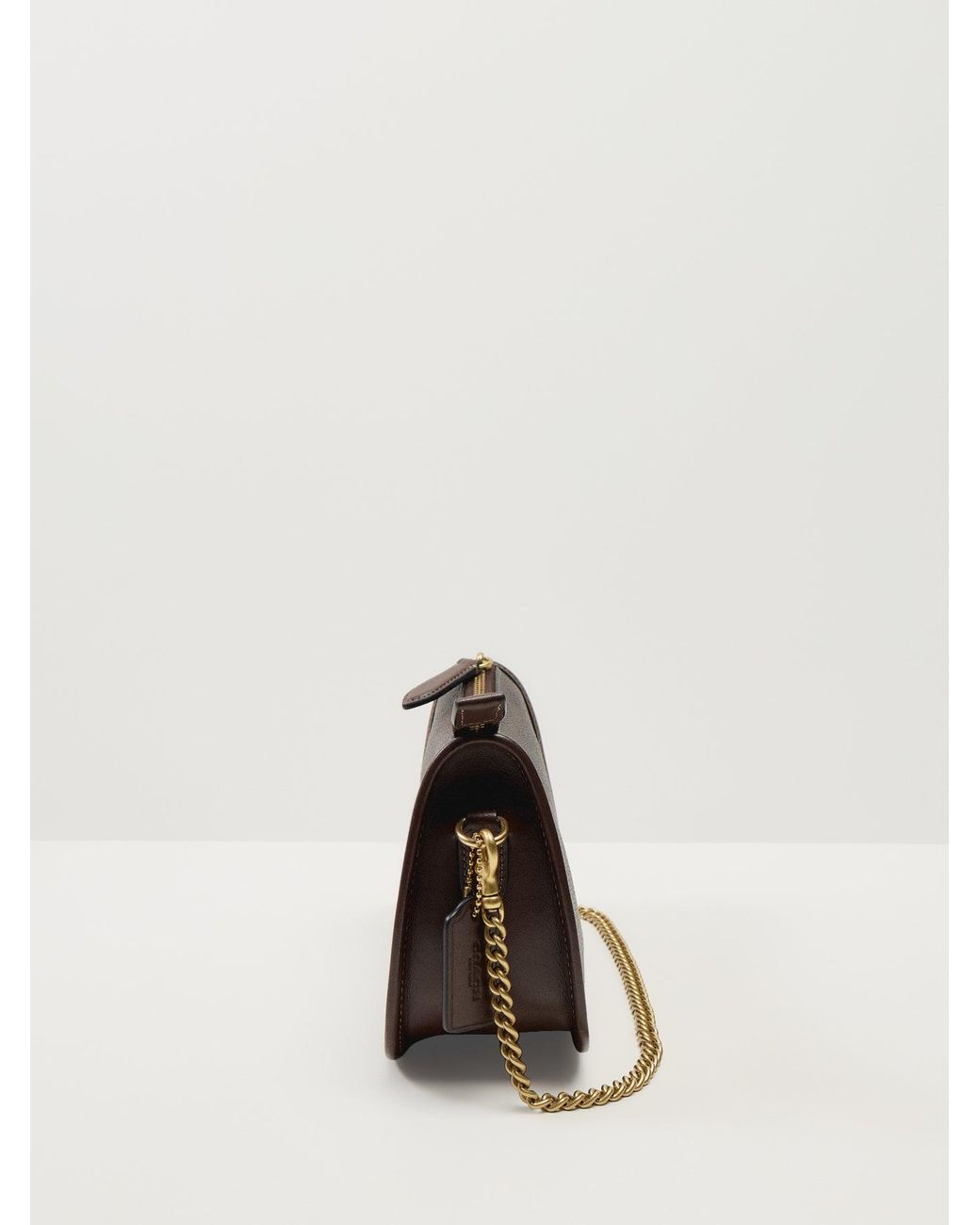 COACH Natural Waverly Signature Canvas Shoulder Bag Maple