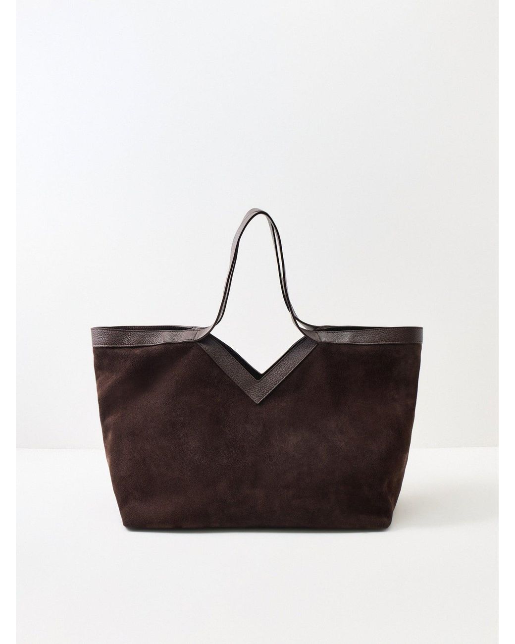 Marlon Brown Vieras Suede Tote Bag