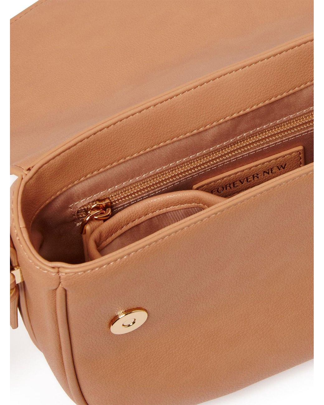 Forever New Pink Signature Thea Tassel Saddle Crossbody Bag