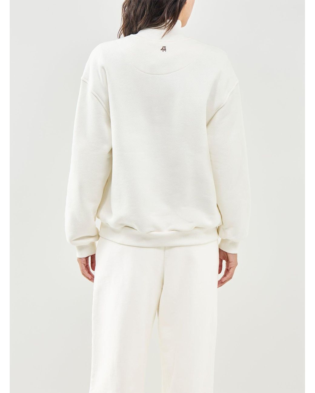 4th & Reckless White Tess Sweatshirt