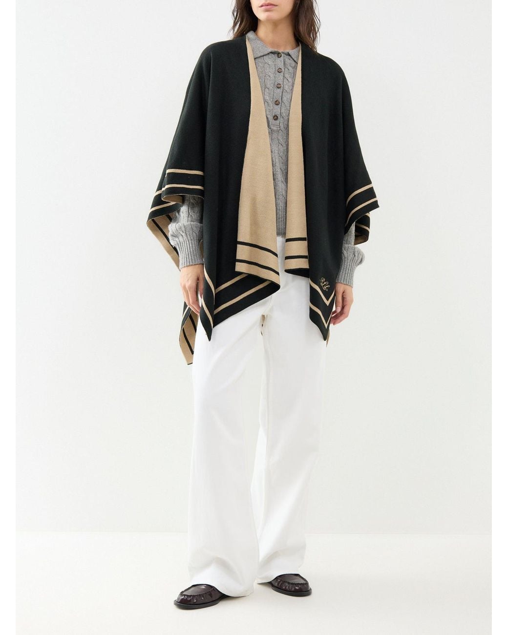 Ralph Lauren Black Jet Set Poncho