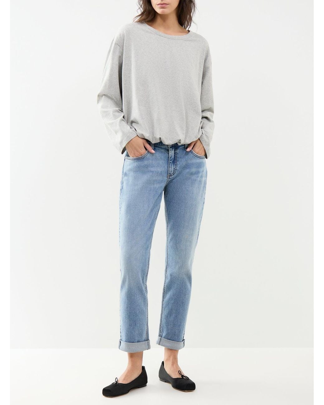 Rag & Bone Blue Dre Slim Boyfriend Jeans