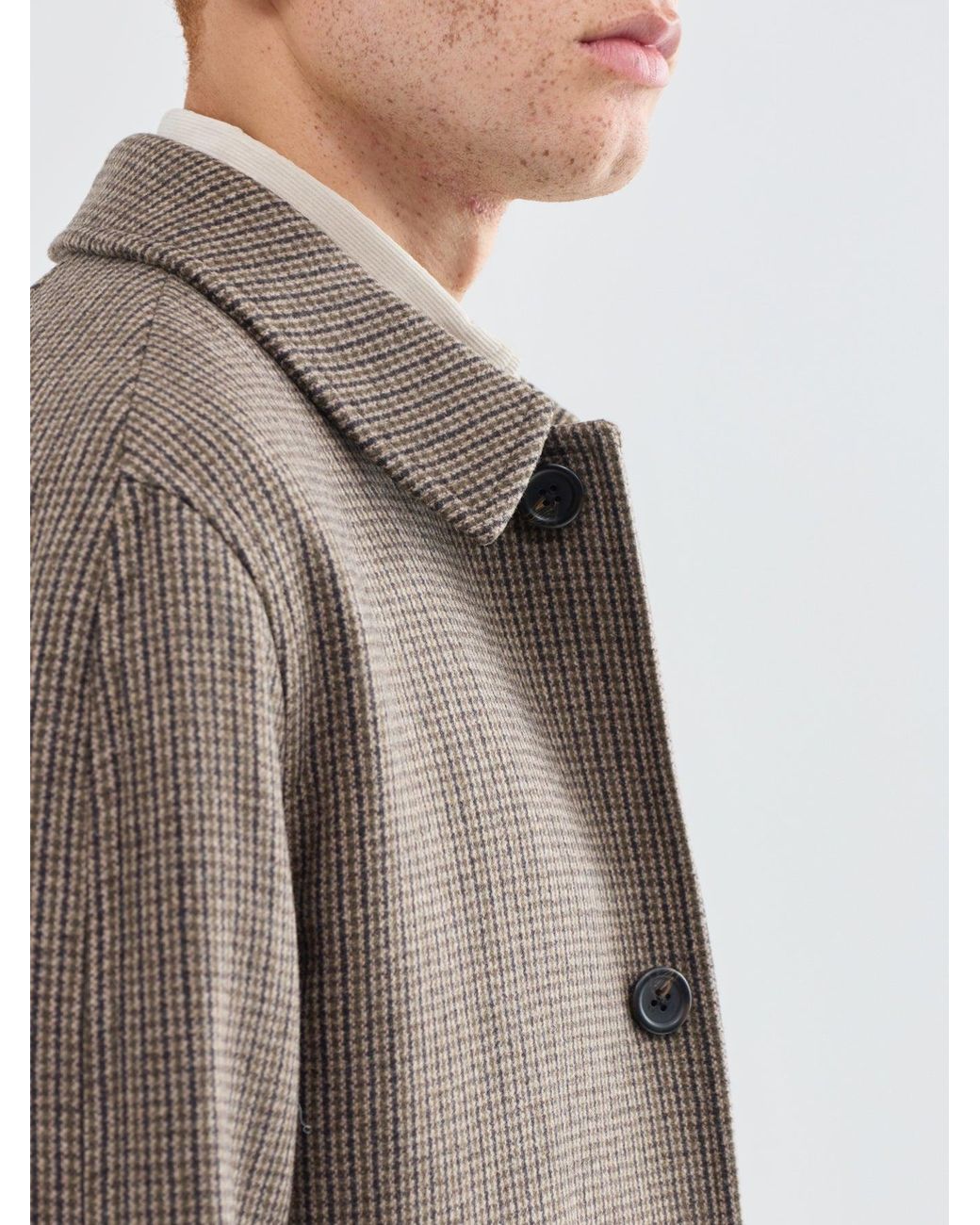 SELECTED Brown Ronnie Car Coat for men