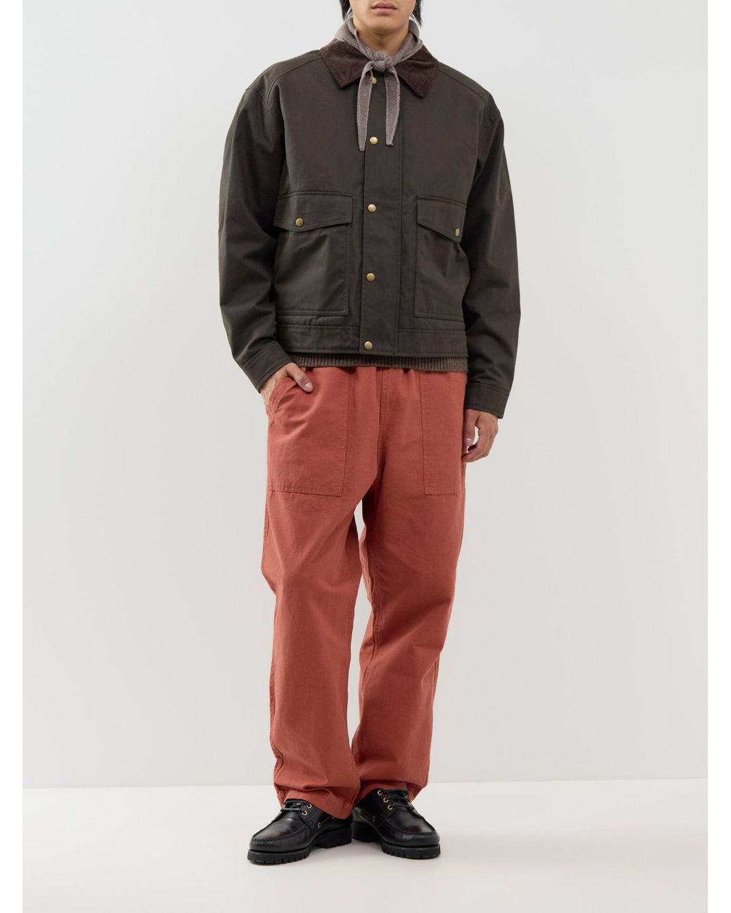 SELECTED Black Montana Waxed Jacket for men