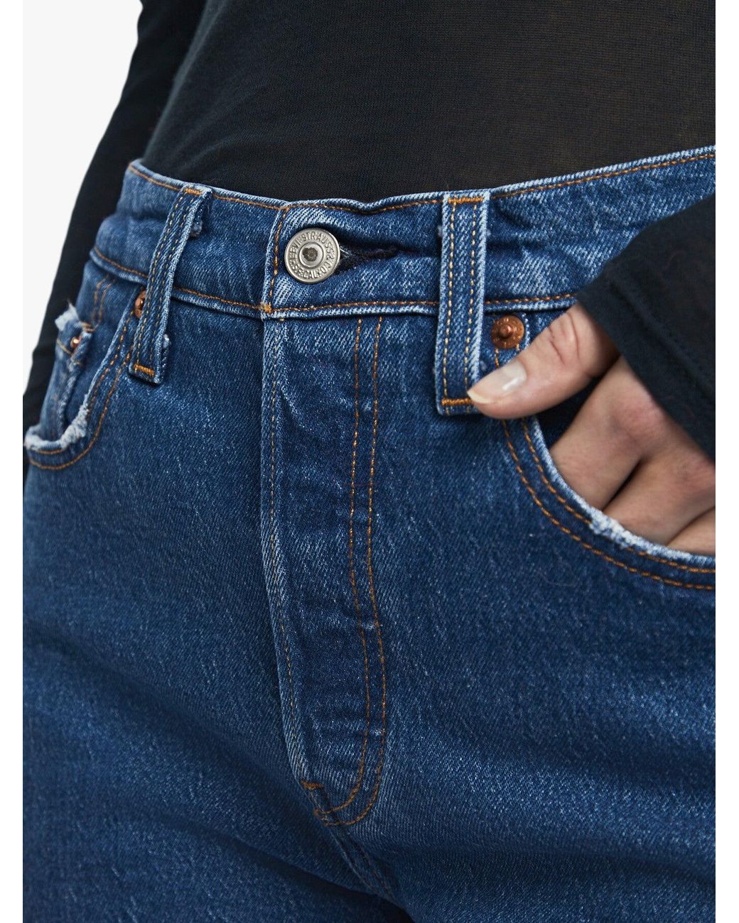 Levi's Blue Women's 501 Original Crop Jeans