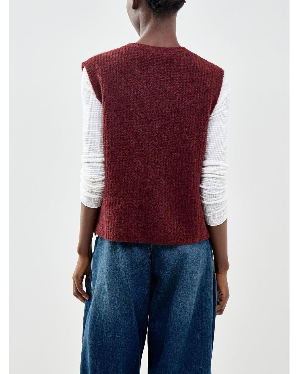 American Vintage Purple East Knit Vest