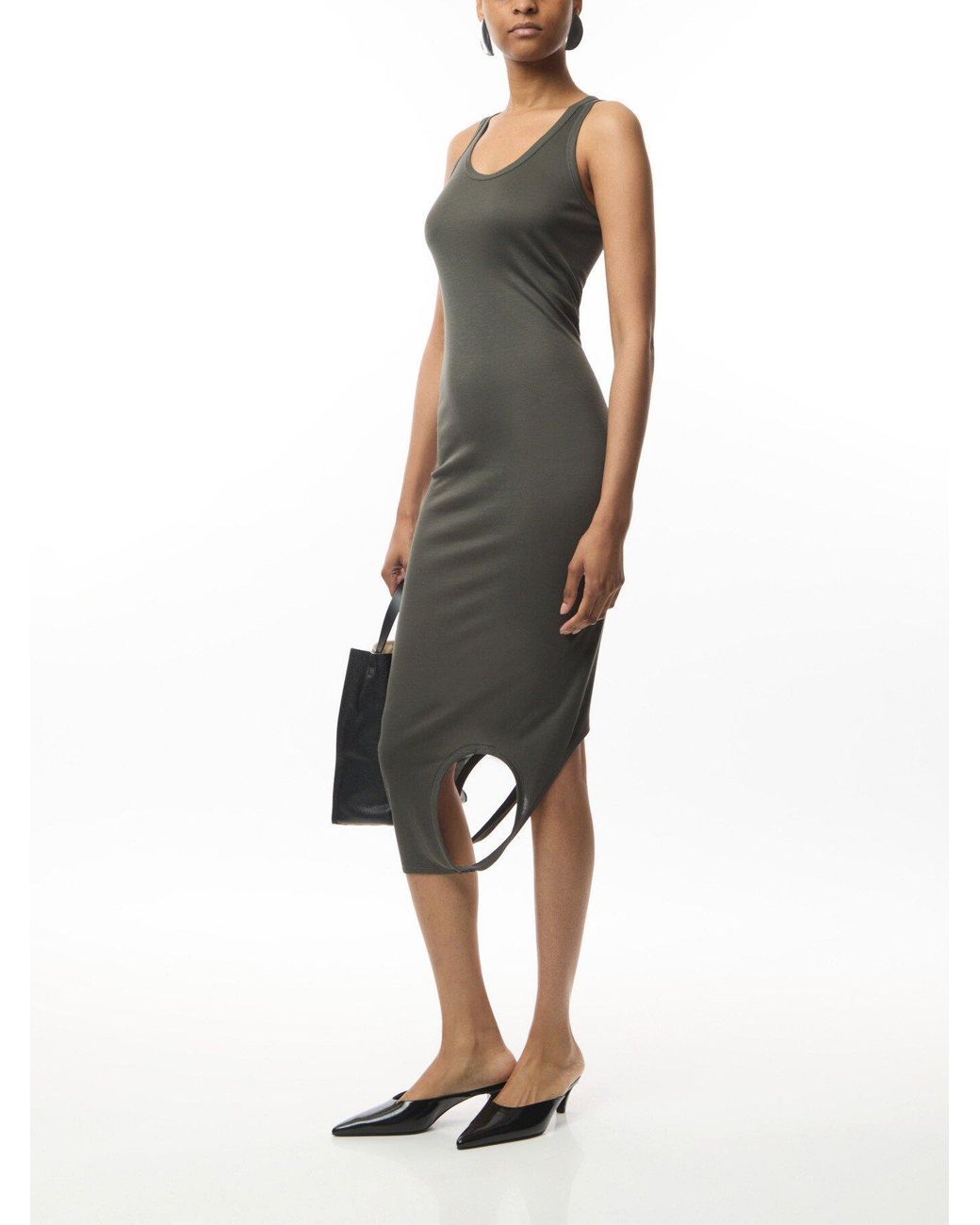 Helmut Lang Women s Convertible Tank Dress in Brown Lyst UK