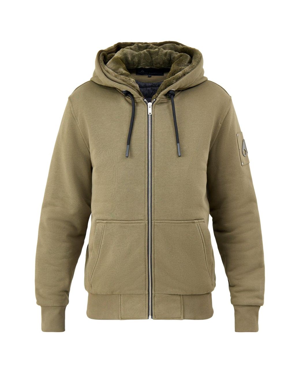 Moose Knuckles Green Classic Bunny Zip Through Hoodie for men