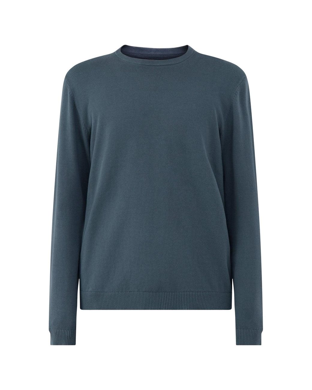 Jack & Jones Blue Organic Knitted Crew Neck Jumper for men