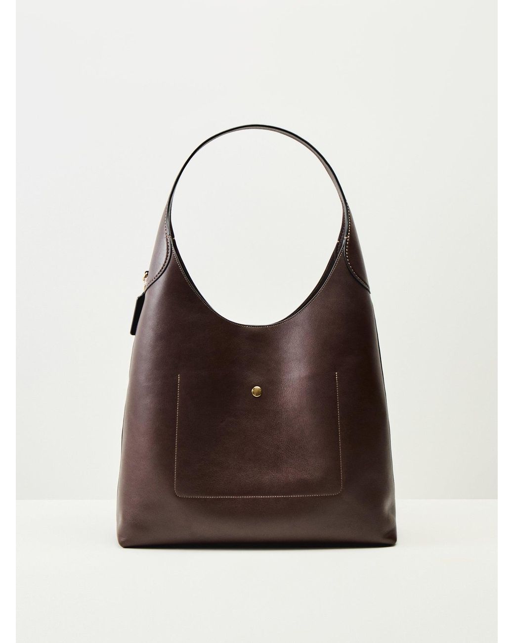 COACH Brown Brooklyn 39 Shoulder Bag Maple