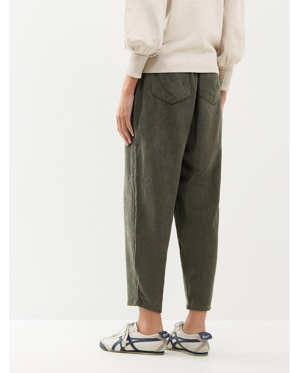 Soya Concept Green Bindi 20-C Corduroy Trousers