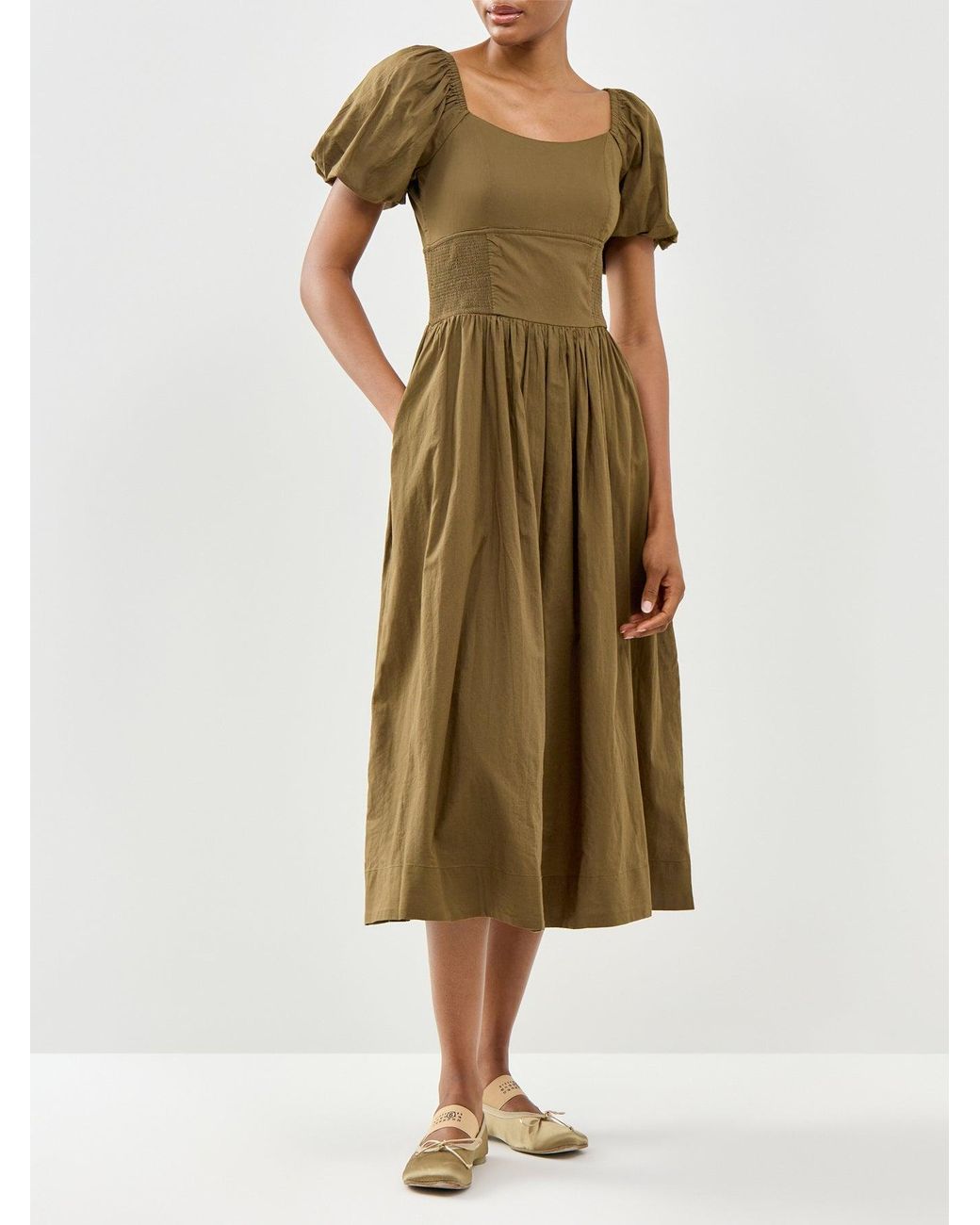 Nobody's Child Green Mara Midi Dress