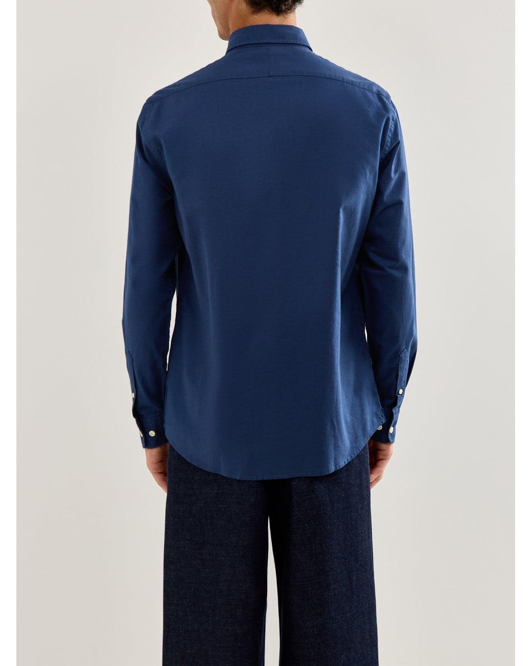 SELECTED Blue Oxford Shirt for men