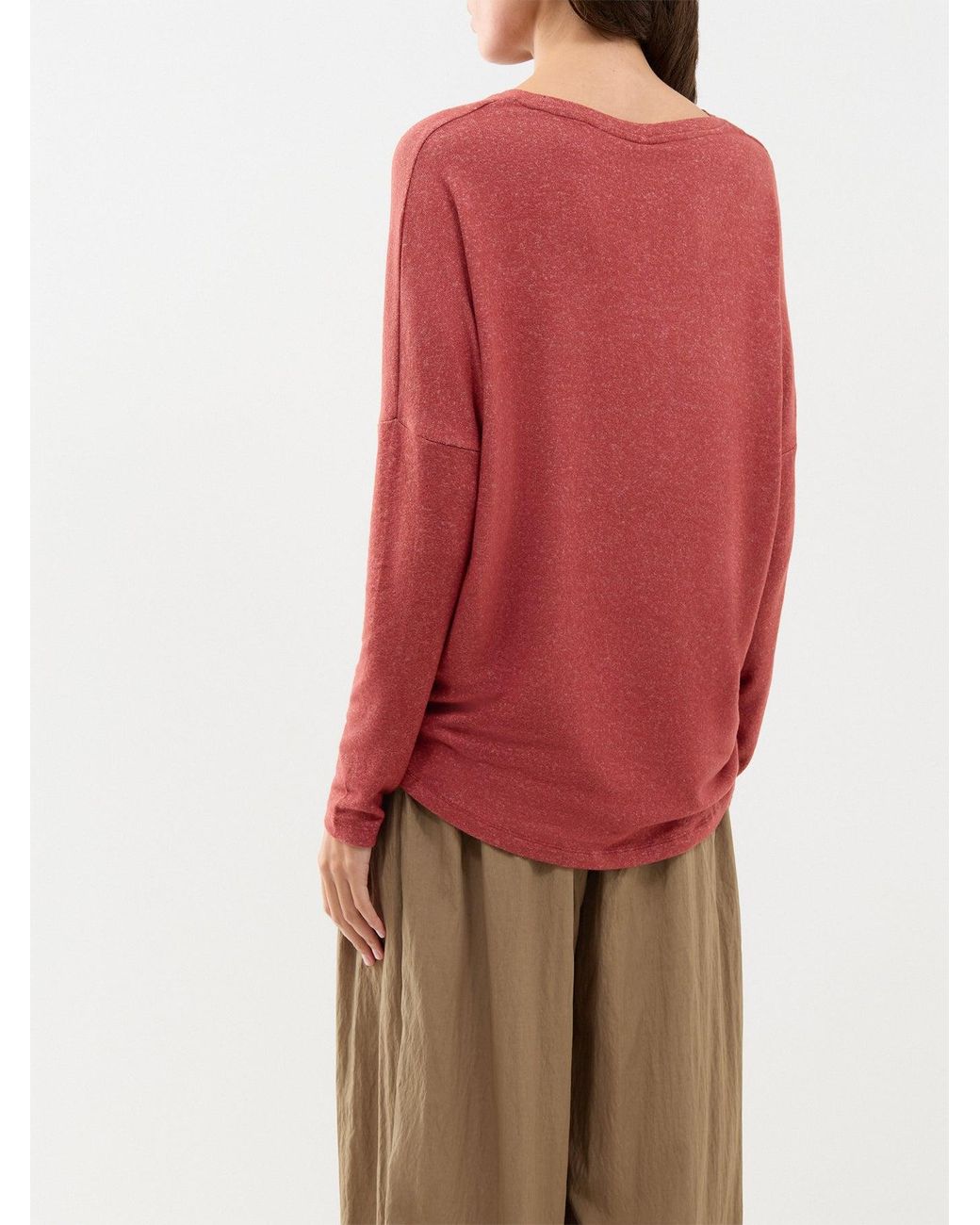 Soya Concept Red Biara 1 Long-Sleeved Blend Knitted Jumper