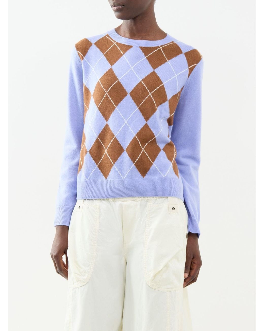 Chinti & Parker Blue Diamond Wool & Cashmere Blend Jumper