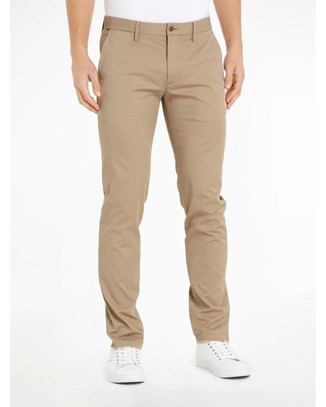 Tommy Hilfiger Natural 1985 Bleecker Chinos Khaki for men