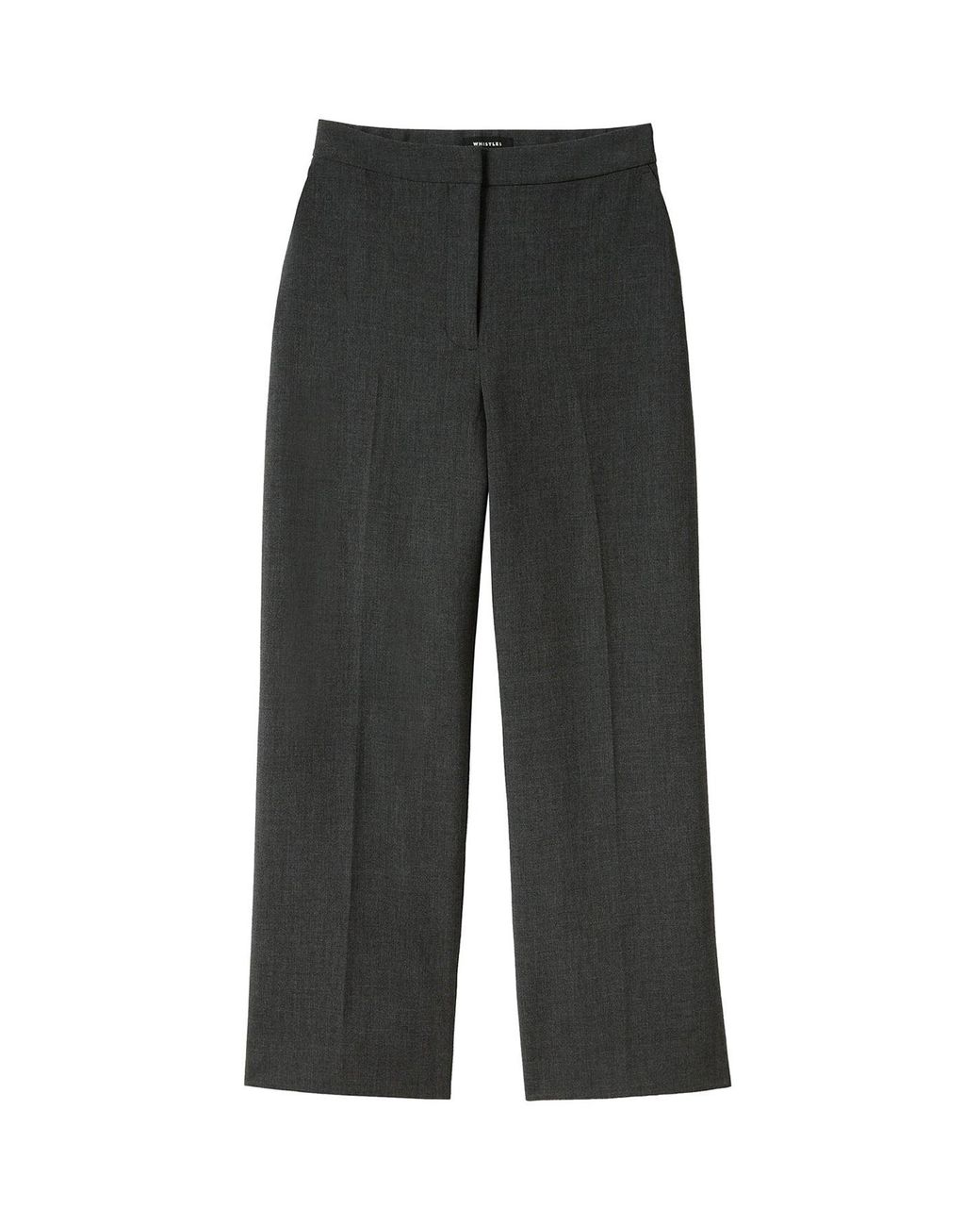 Whistles Black High Rise Straight Trouser