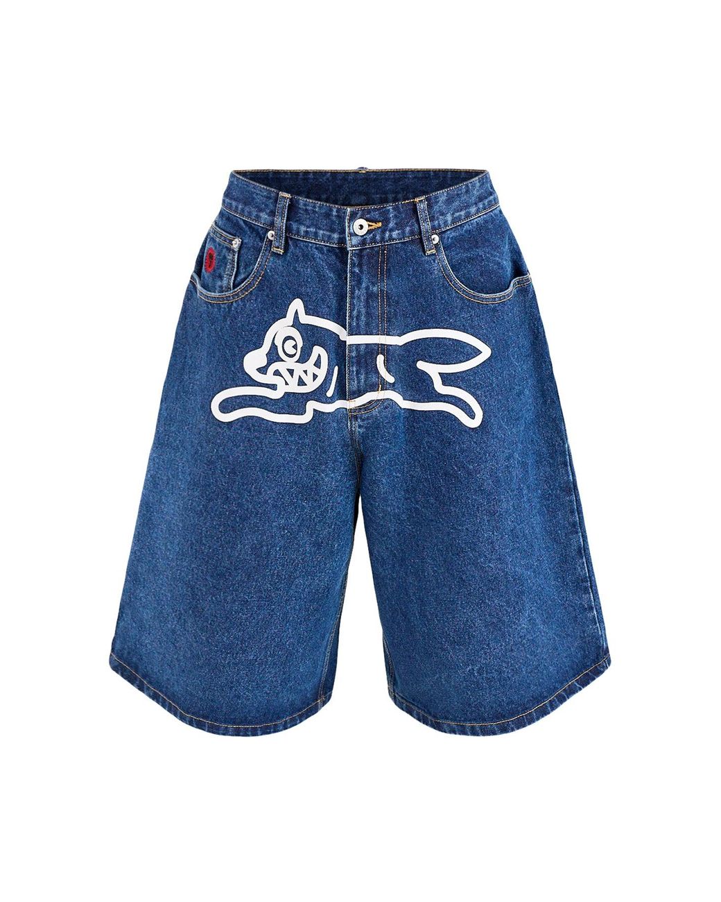 ICECREAM Blue Running Dog Triple Scoop Shorts for men