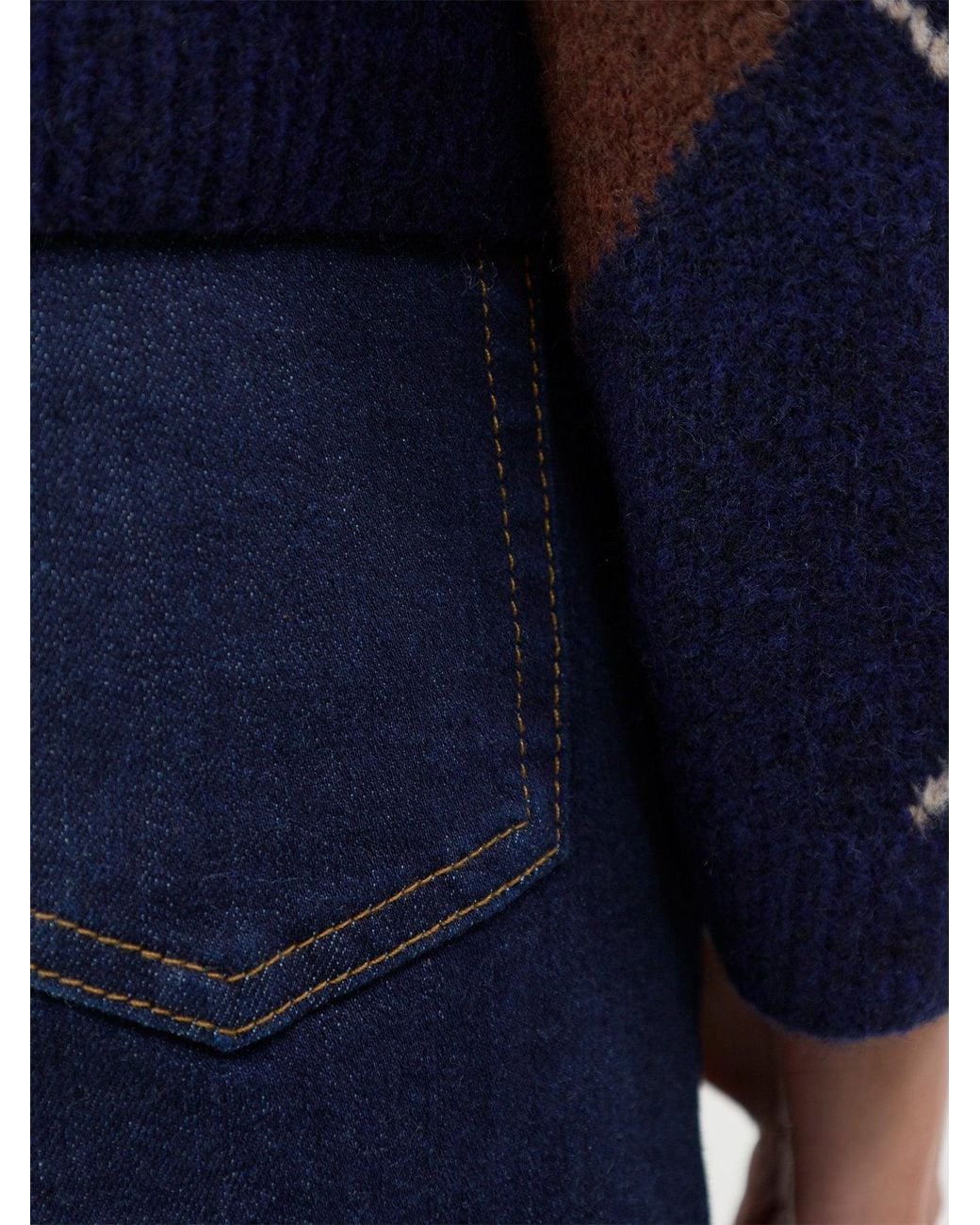FRAME Blue Blend The Palace Wide Leg Jeans