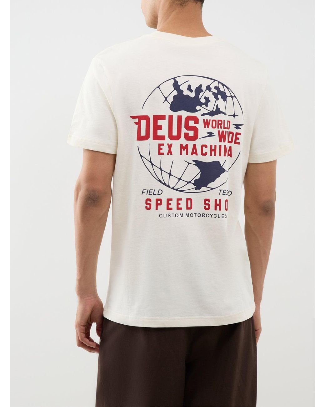 DEUS White Global Spark Recycled Blend T-Shirt for men