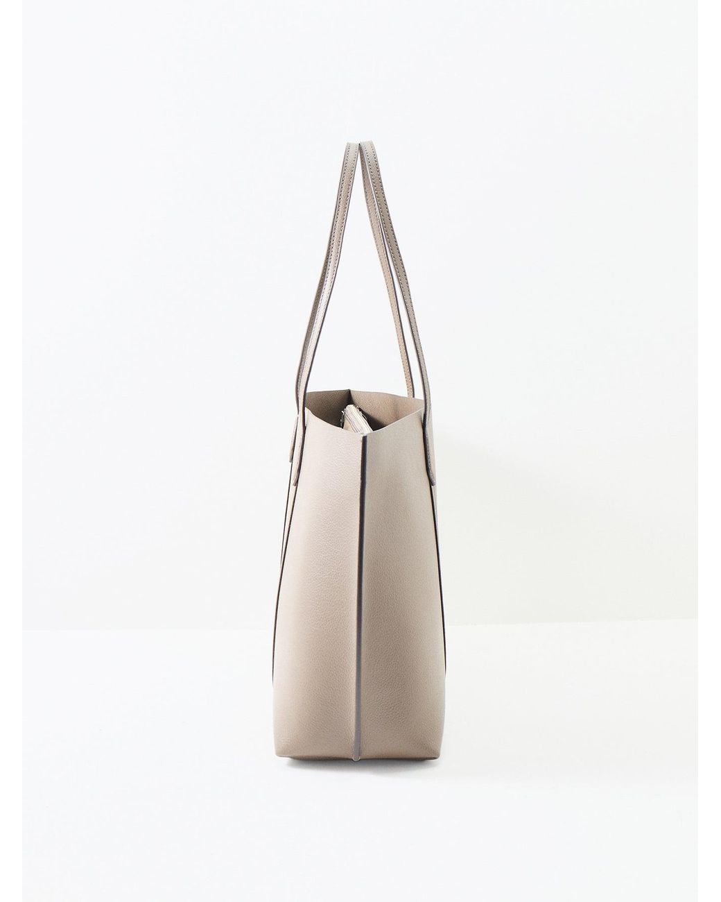 Tory Burch Natural Perry Tote Bag Taupe