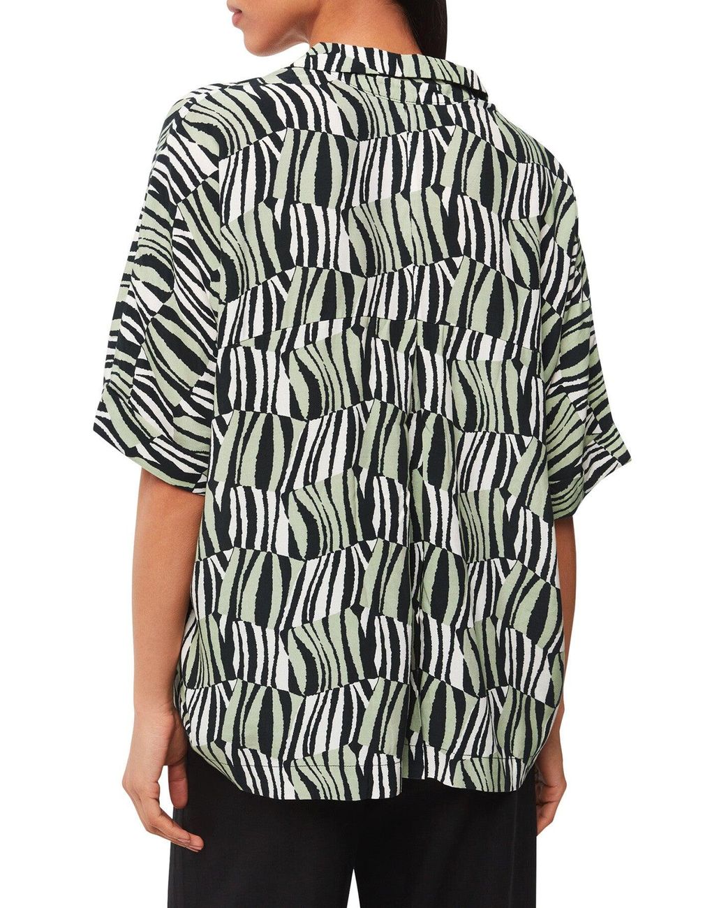 Whistles Multicolor Women's Checkerboard Tiger Boxy Shirt
