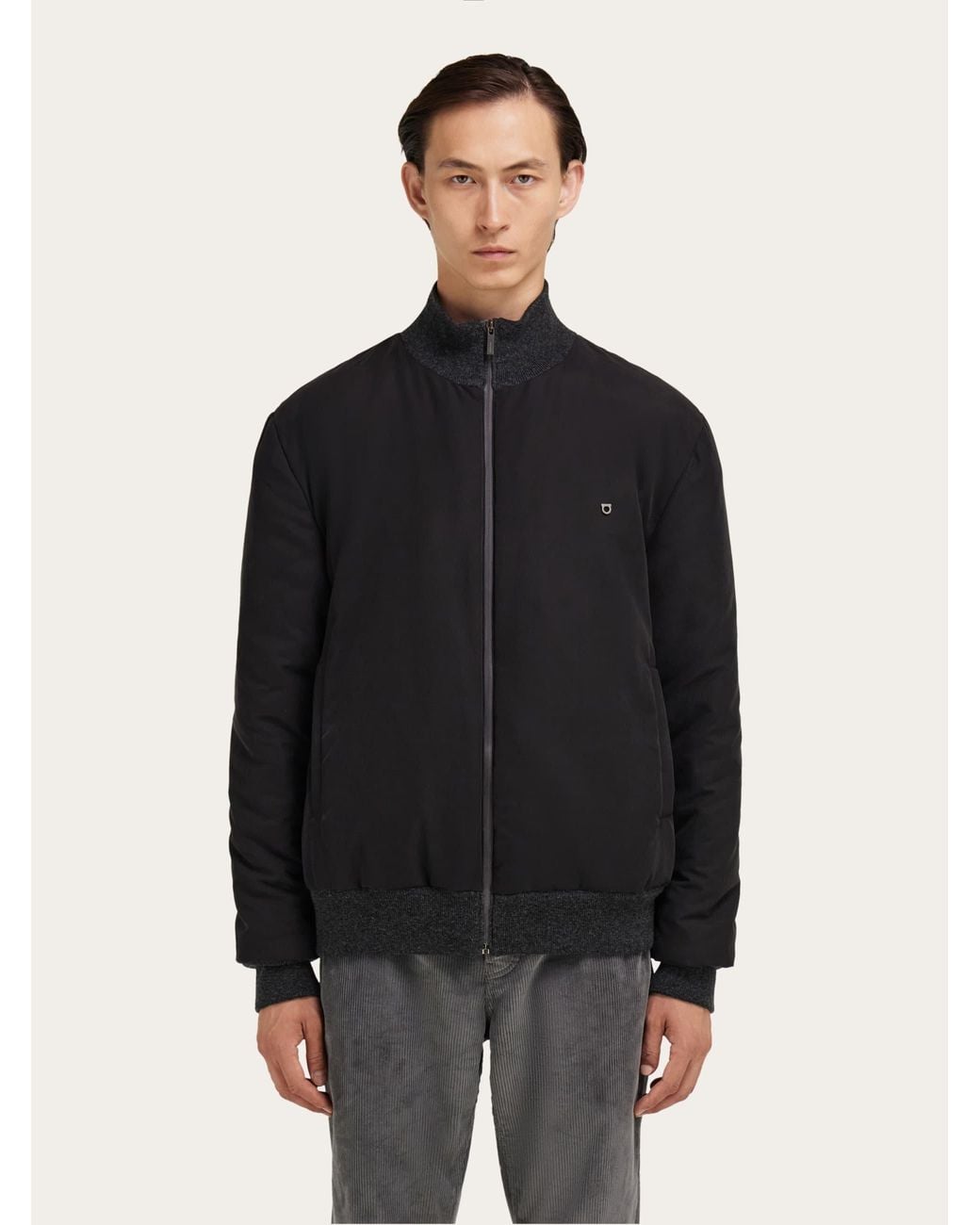 Ferragamo Black Reversible Blouson for men