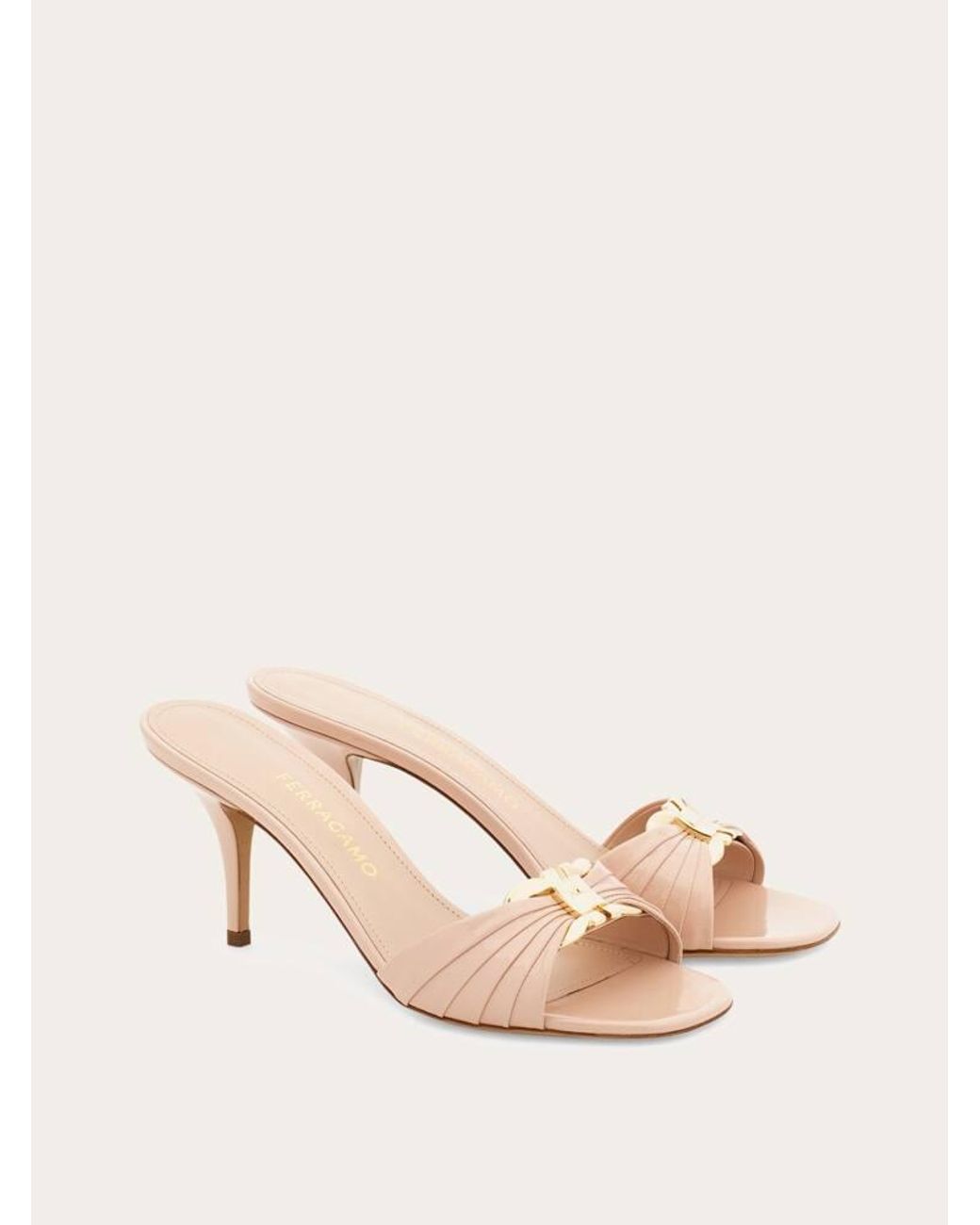 Ferragamo Natural Gancini Ornament Slide .5