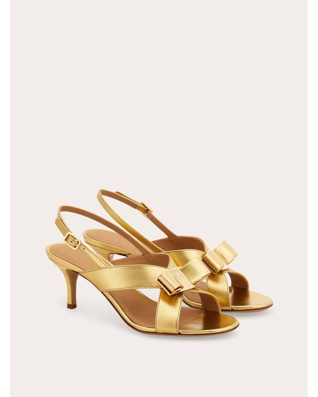 Ferragamo Natural Vara Bow Sandal .5