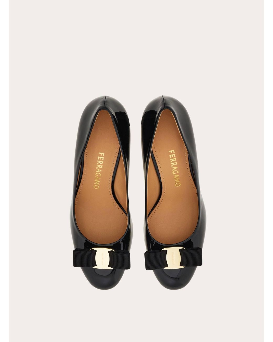 Ferragamo Black Vara Bow Pump
