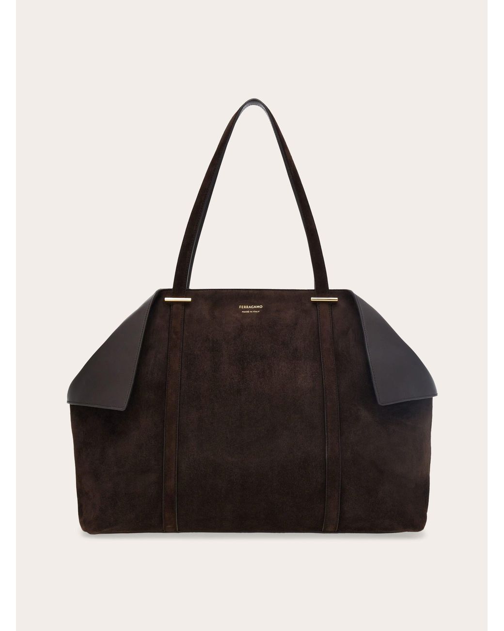 Ferragamo Black Folded Tote Bag (L)