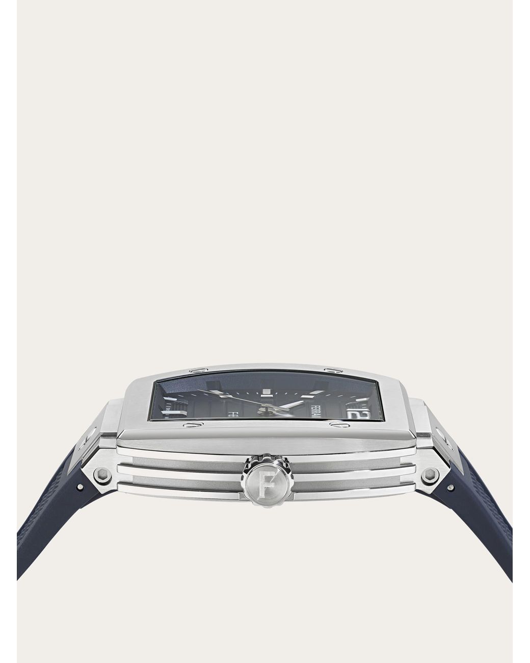 Ferragamo Blue F80 Tonneau 3H Watch for men