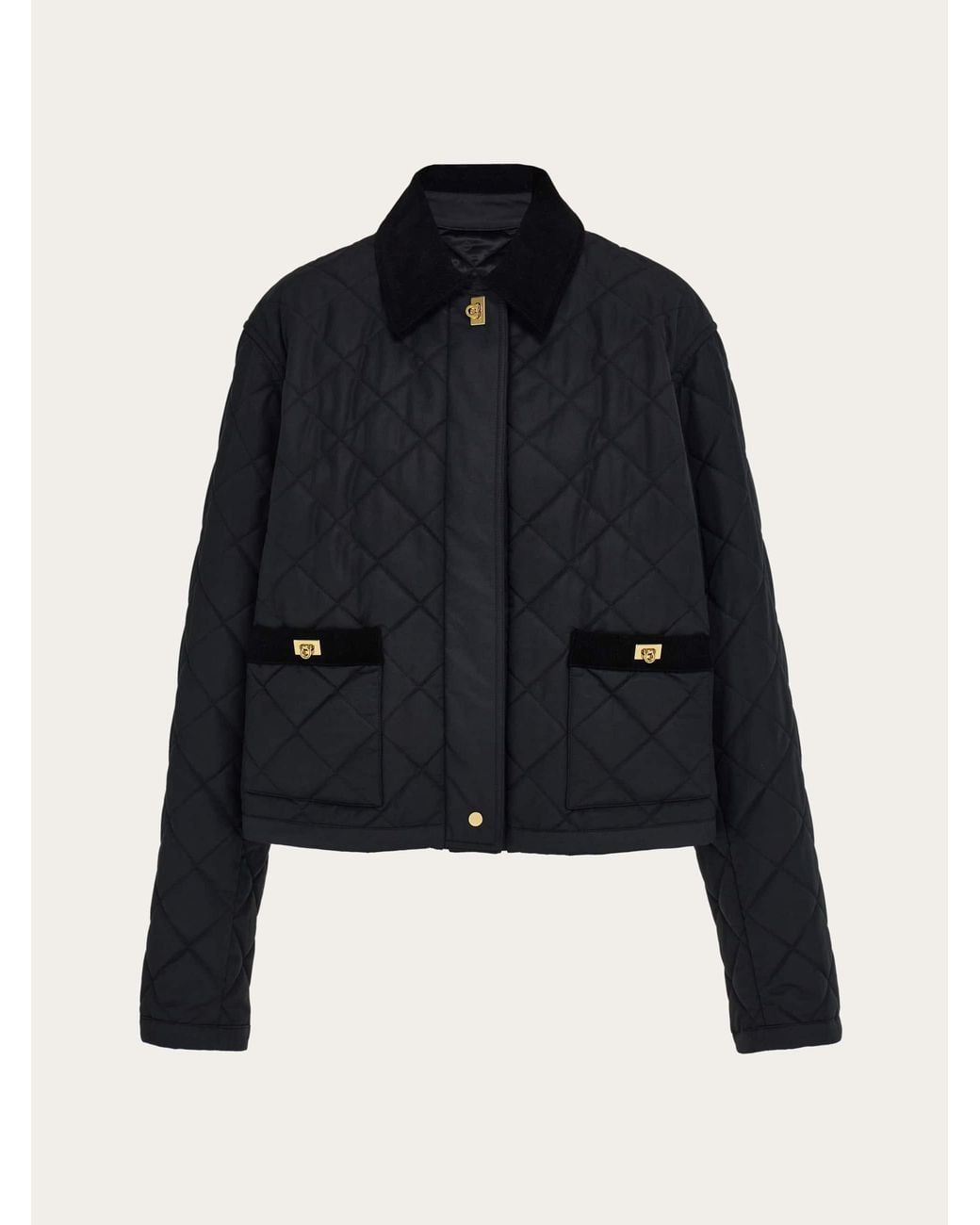 Ferragamo Blue Padded Blouson