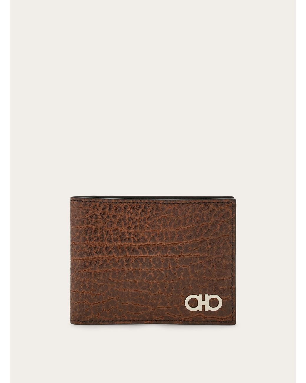 Ferragamo Brown Gancini Wallet for men