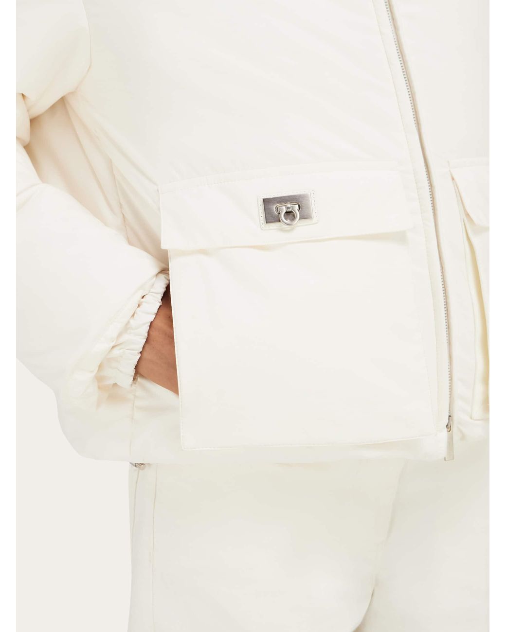 Ferragamo Natural Padded Bomber