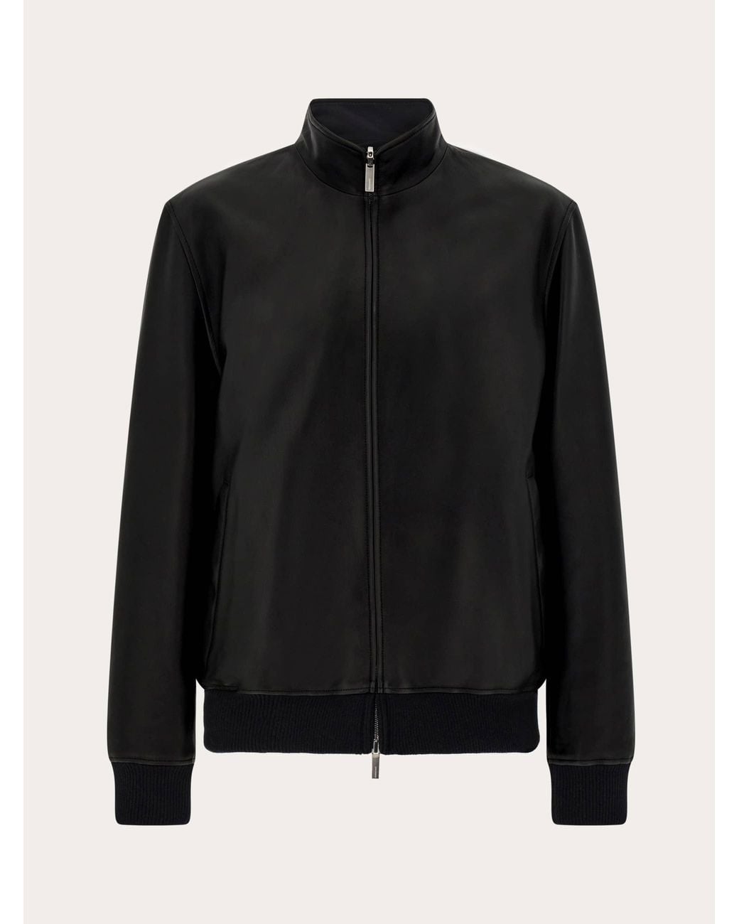 Ferragamo Black Reversible Nappa Blouson for men