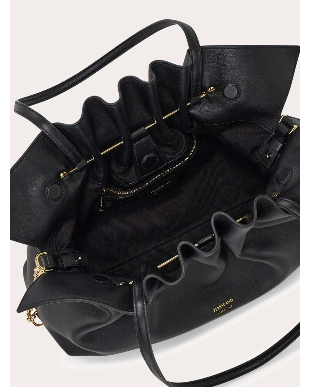 Ferragamo Black Soft-Bag (M)