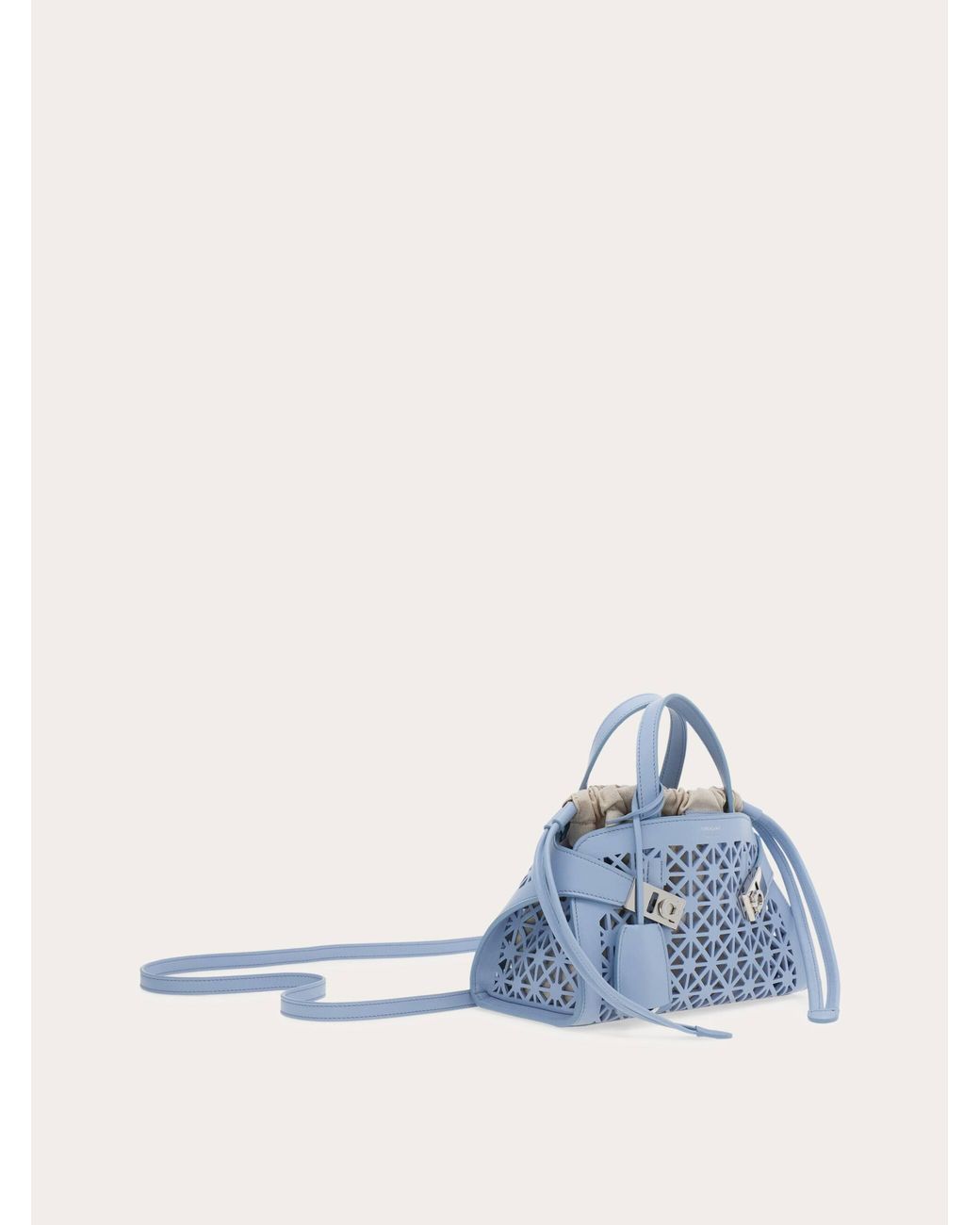Ferragamo Blue Hug Handbag (Xs)