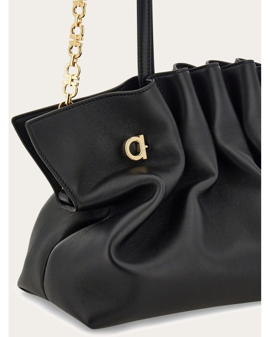 Ferragamo Black Soft-Bag (M)