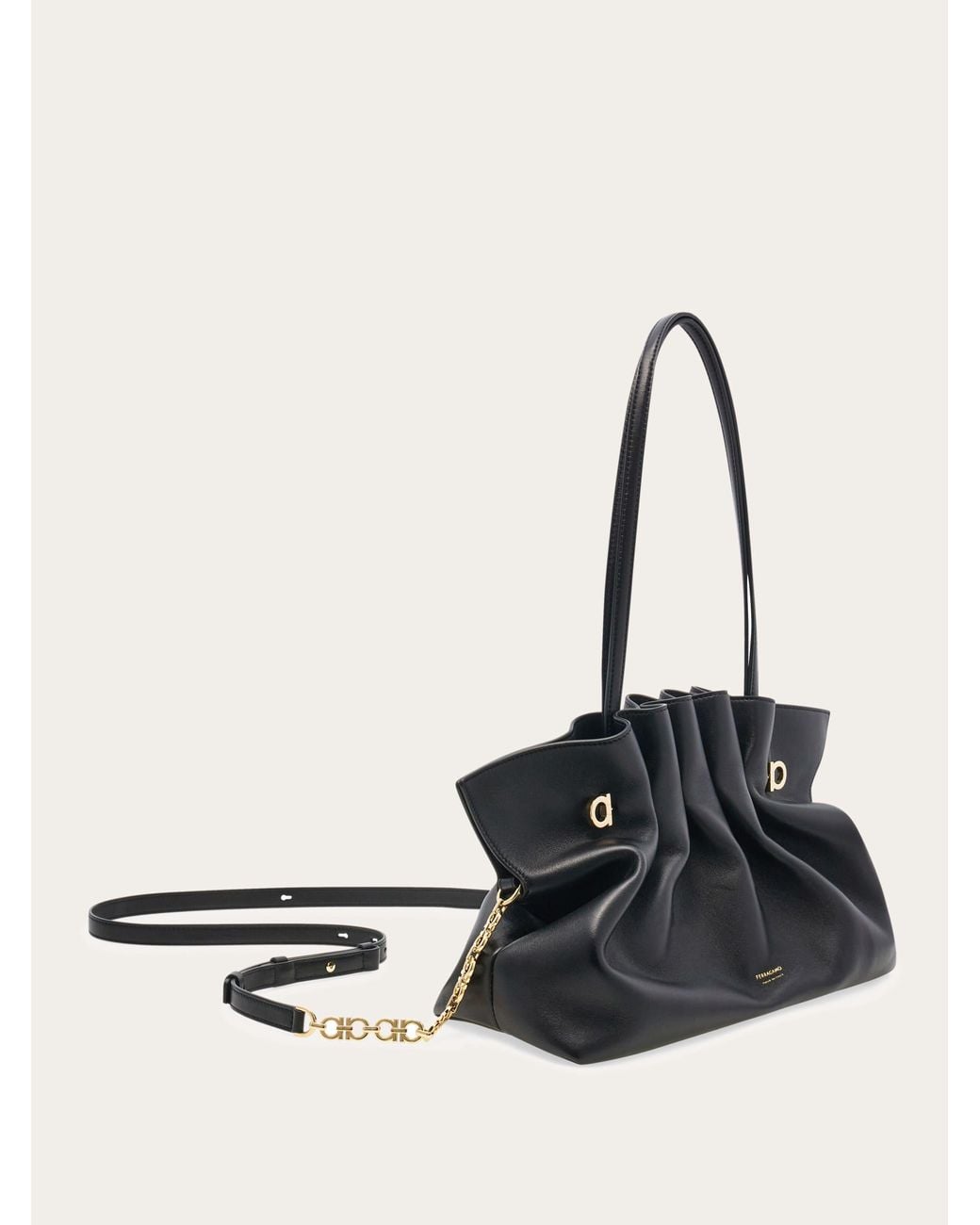 Ferragamo Black Soft-Bag (M)