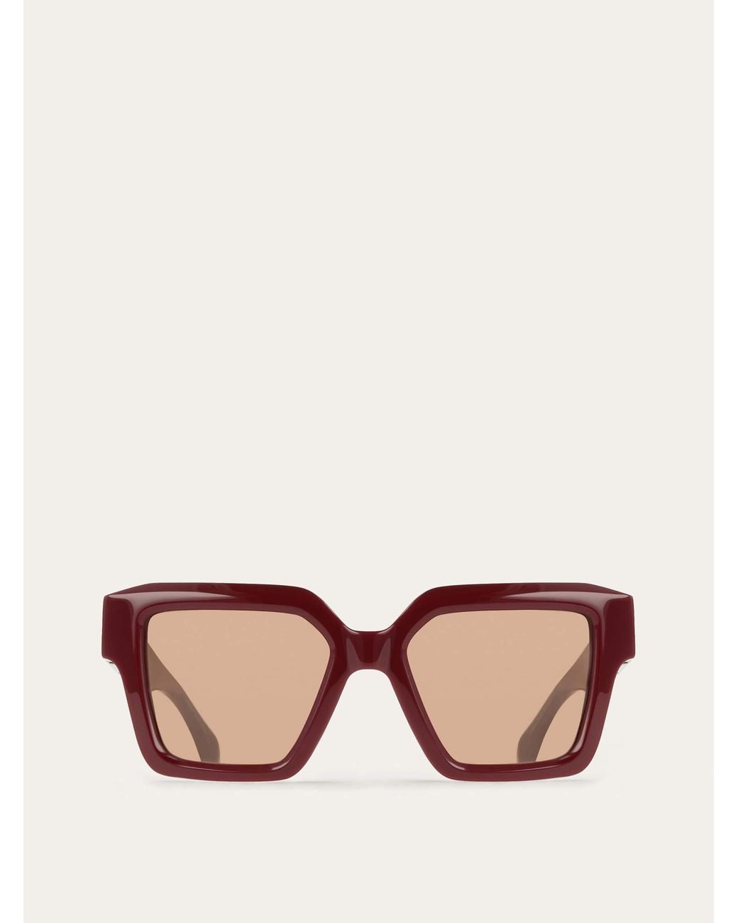 Ferragamo Pink Rectangular Frame Sunglasses