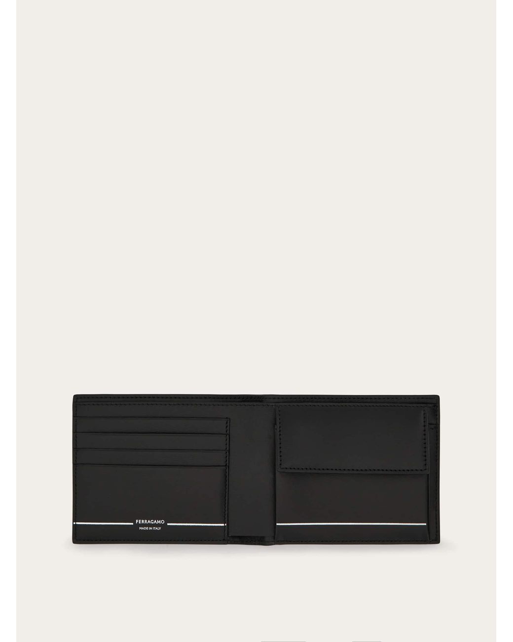 Ferragamo Black Gancini Wallet for men