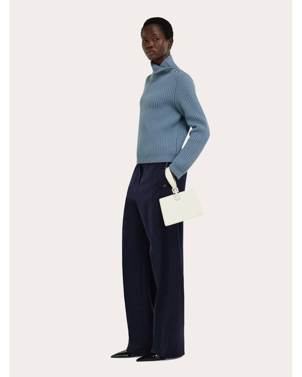 Ferragamo Natural Mini Clutch