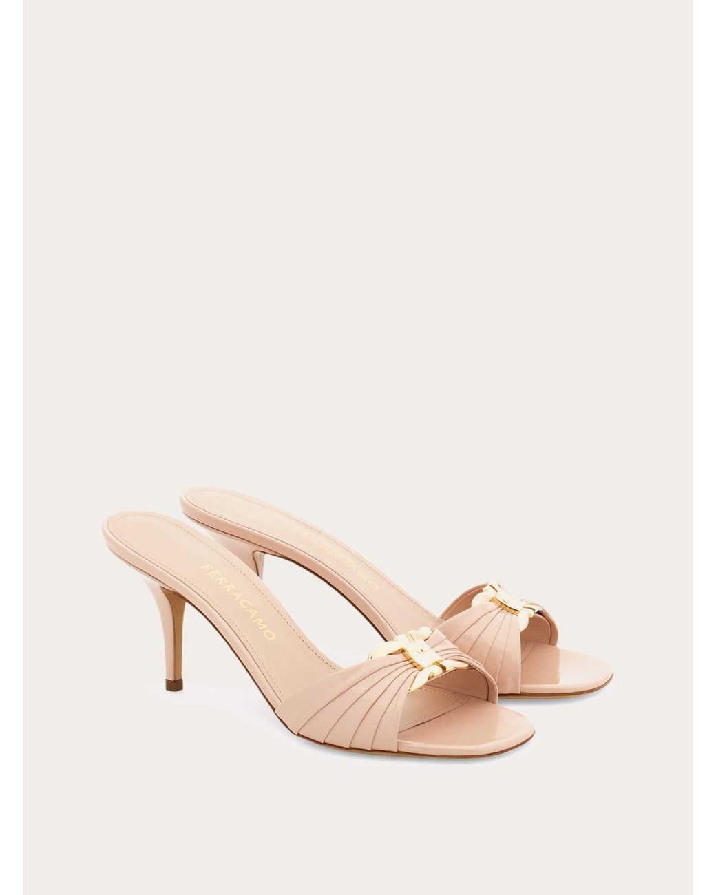 Ferragamo Natural Gancini Ornament Slide .5