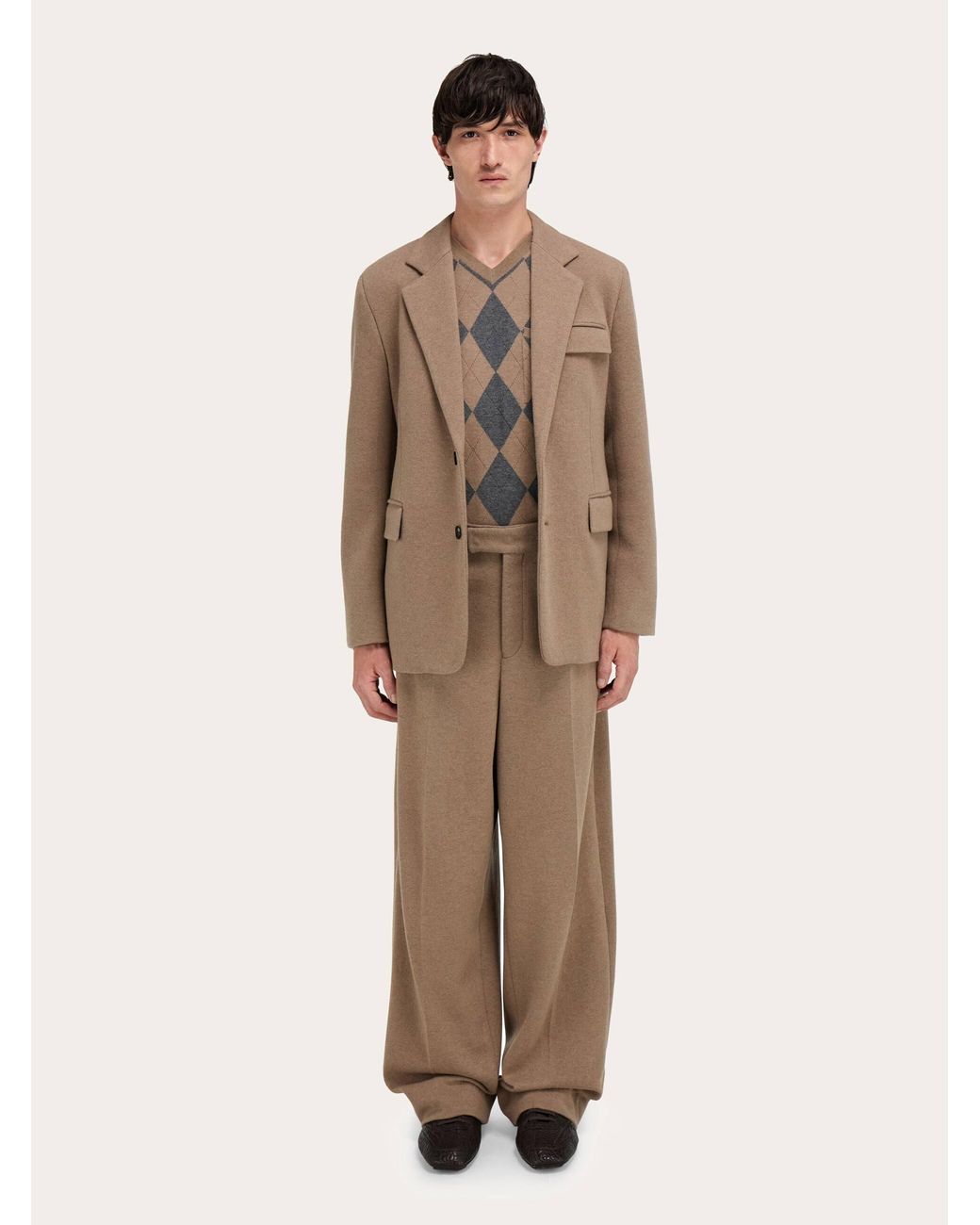 Ferragamo Natural Jersey Interlock Blazer for men