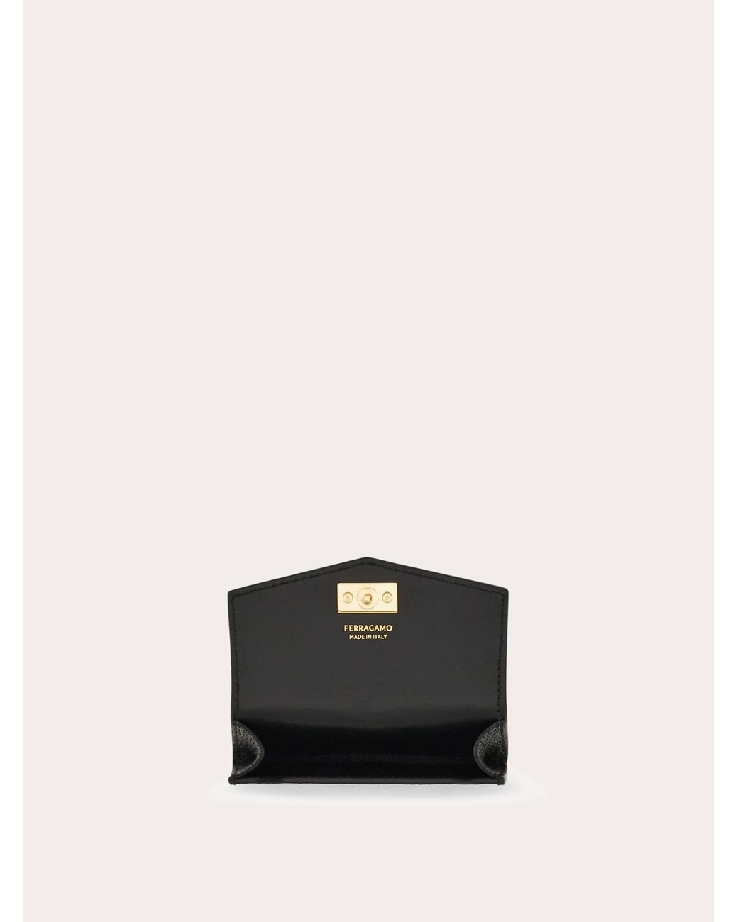 Ferragamo Black Card Holder Charm