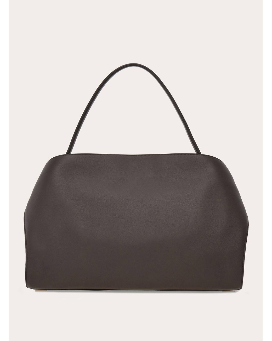 Ferragamo Black Hug Soft Bicolor Shoulder Bag (L)