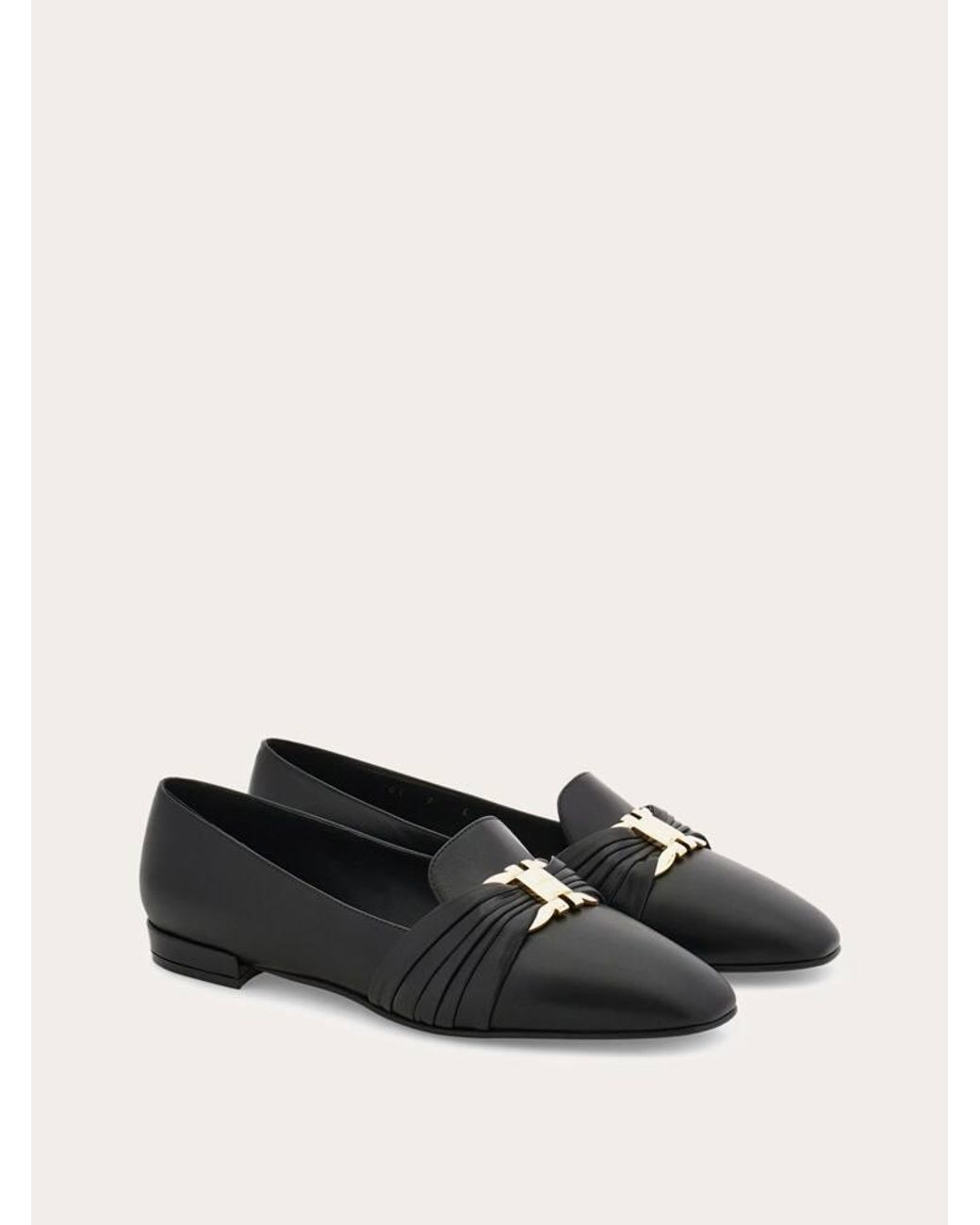 Ferragamo White Gancini Ornament Loafer .5